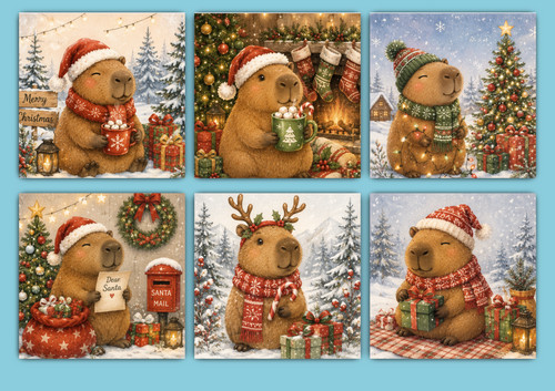 Christmas card toppers - christmas,