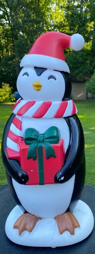 Blow mold christmas penguin - christmas,