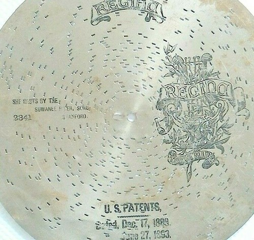 Antique disc music box - antique,