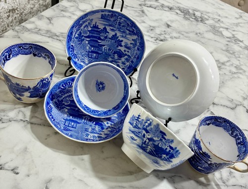 Vintage spode tea bowls - vintage,