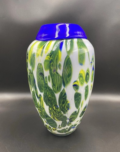 Art glass vase blown - art,