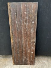 Solid Antique Oak Ledged Door Cottage Style Very Heavy Door