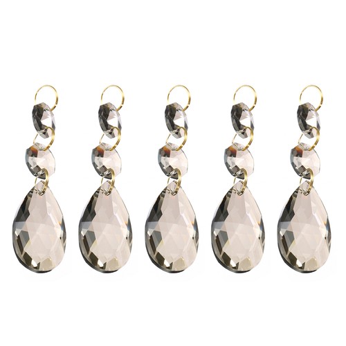 5pcs 38mm grey crystal - 5pcs,