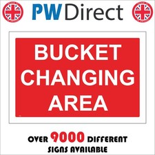 SIGN Bucket Changing Area