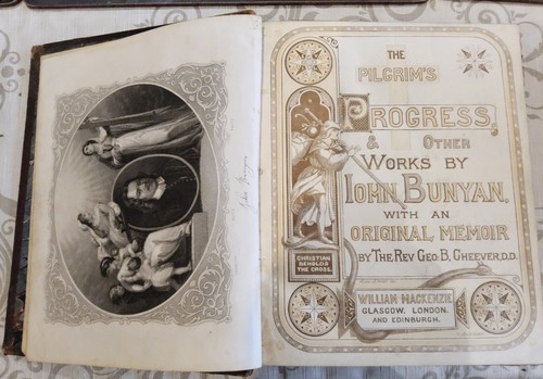 Antique 1870s bunyan - antique, pilgrim's