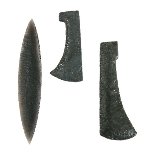Vtg flint knapping obsidian - knapping,