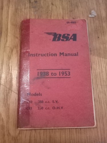 Bsa c10 c11 - sv, ohv