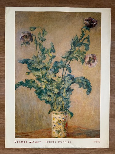 Claude monet purple poppies - -,
