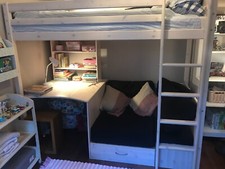 Thuka Hit 8 Highsleeper Kids Bed with Sofabed, Desk etc. Mattress in addition.