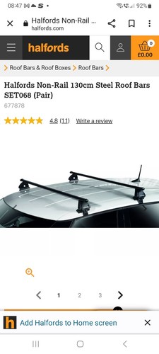 Black roof bars halfords - black,