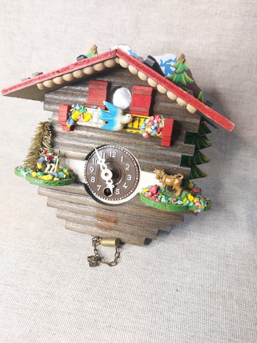 Vintage swiss chalet cuckoo - vintage,