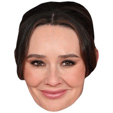 Claire Cooper (Smile) Celebrity Mask, Flat Card Face, Fancy Dress Mask