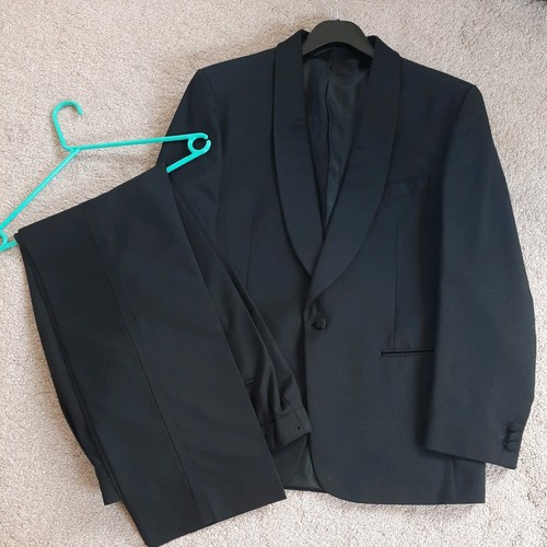 Moss bross black evening suit - bross,
