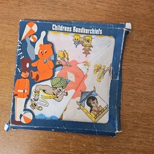 Vintage Childrens Hankerchiefs  Cotton x3