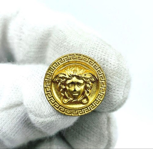 Versace medusa gold pin - gold, brooch