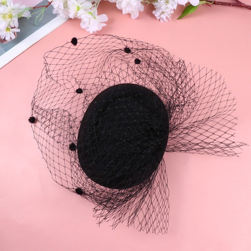 Black veil top - black,