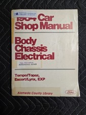 1984 FORD SERVICE SHOP REPAIR