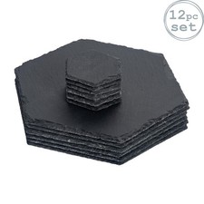 12 Piece Hexagon Slate