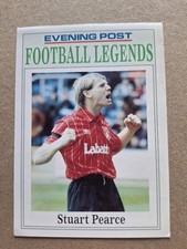 STUART PEARCE NOTTINGHAM FOREST EVENING POST FOOTBALL LEGENDS CARD              