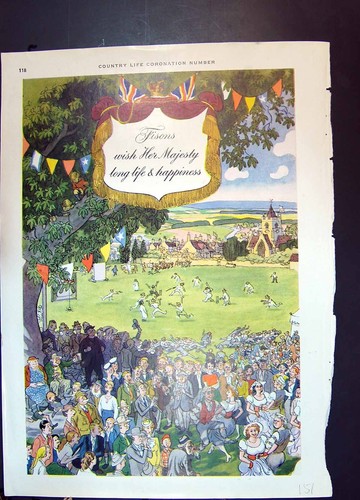 Antique old print - old,