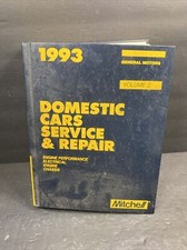 1993 Mitchell Domestic Cars Shop Service Repair Manual Volume 2 General Motors