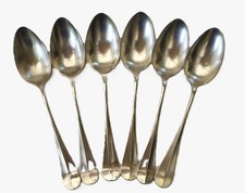 Six Victorian silver plated