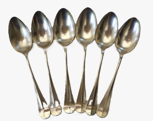 Six silver plated hallmarked