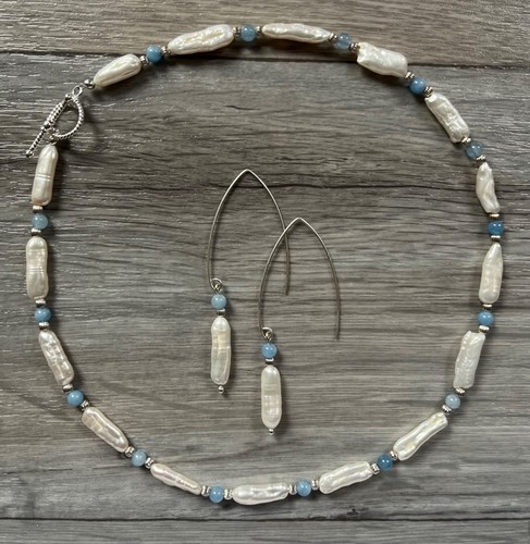Keshi pearl necklace - , &