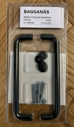 Ikea bagganas black door - black,