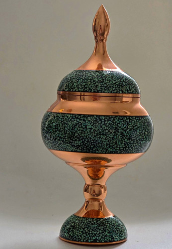 Copper decorative lidded - copper,