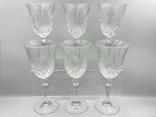 6x Vintage RCR Overture Large Wine Crystal Glasses 20cm