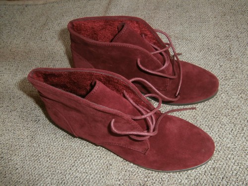 Pair new ladies burgandy - ladies,