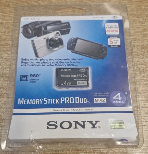 Sony 4gb memory stick pro - sony,