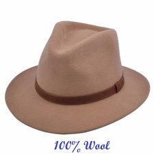 ✔CRUSHABLE  FELT FEDORA HAT