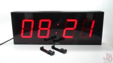 Wharton 400a large bright digital clock - Studio + Wall Brackets
