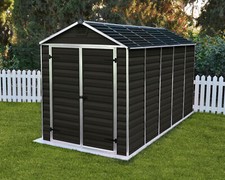 GARDEN SHED PLASTIC GREY /