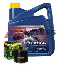 Kawasaki ZX636 B1 B2 ZX6R Ninja 03 04 Putoline Ester Tech 4+ 10W40 and Race Oil 