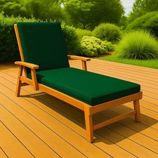 Outdoor Waterproof Recliner Deck Bed Sun Lounger Foldable Removable Zip Covers