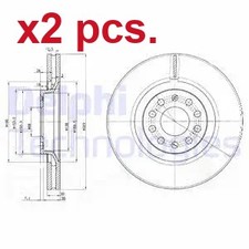 X2 PCS FRONT BRAKE DISC ROTOS
