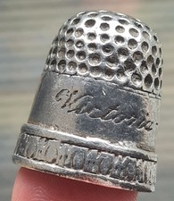 VINTAGE PEWTER THIMBLE