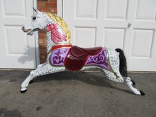 Antique Fairground carousel horse, Showman's Galloper by F, Savage c1880