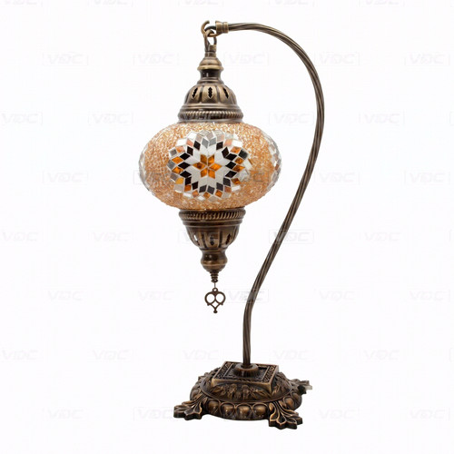 Amber turkish mosaic table - turkish,