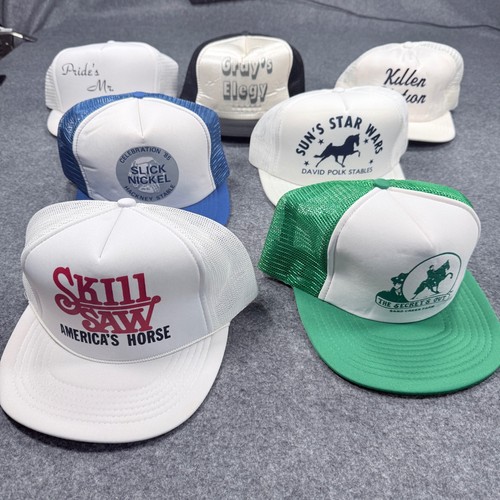 Vintage trucker hat lot - hat,