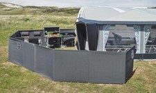 Isabella 4 Sided Mega Seasonal Pitch Windbreak - Granite