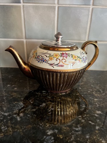 Antique copper luster - luster, teapot
