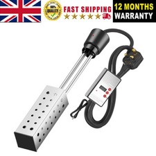 2500W Electric Immersion Water Heater Bucket Heater with Thermostat Auto Shutoff