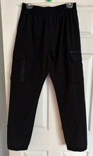 Avenzi Jeans Cargo Pants. Black.