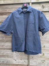 Zara Man Navy Blue Cheesecloth