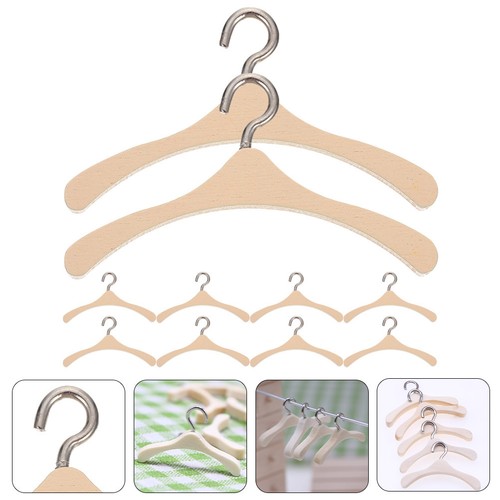 10pcs wooden dolls clothes - wooden,