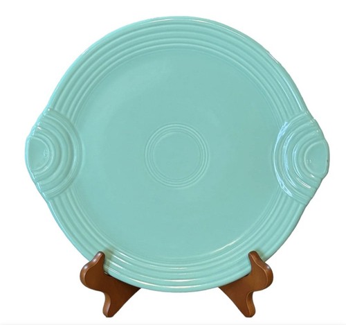 Vtg fiestaware seamist plate - fiestaware,